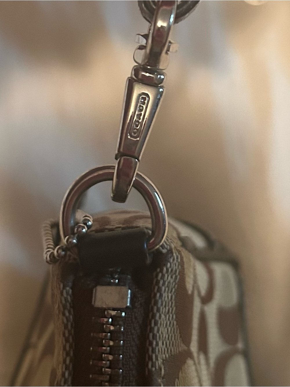 Coach Brown Signature Mini Shoulder Bag NoFO55-6094 - Picture 4 of 7